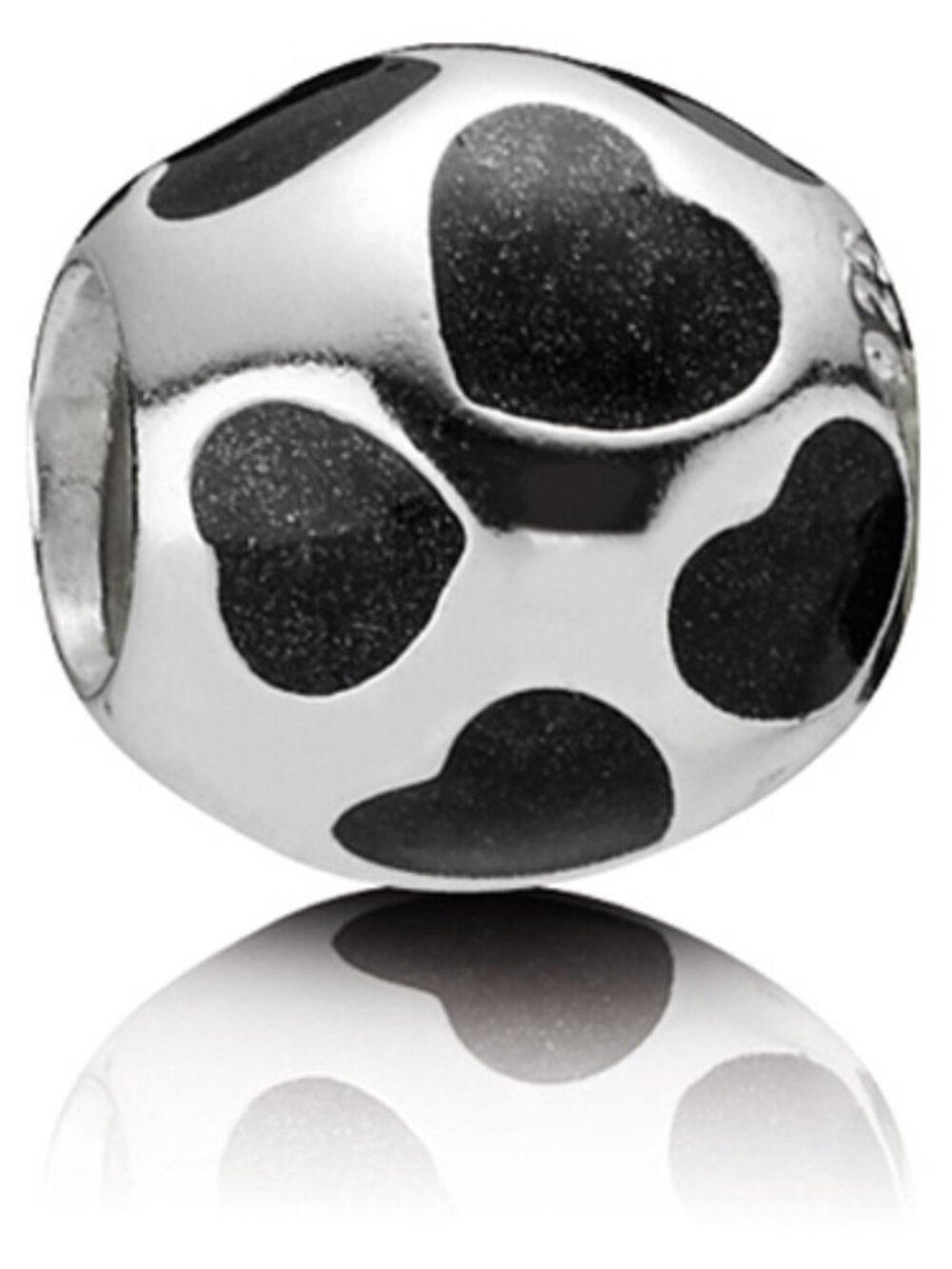Authentic Pandora Retired Love You Black Enamel Charm – 790543EN22 Sterling - Picture 11 of 11